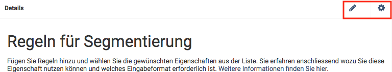 Bearbeiten einer Segmentierung